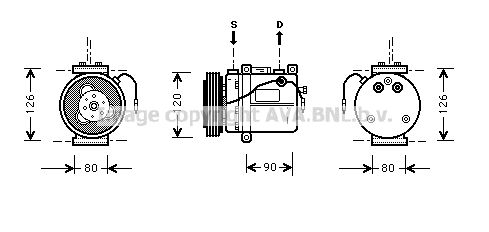 AVA QUALITY COOLING kompresorius, oro kondicionierius SBK051